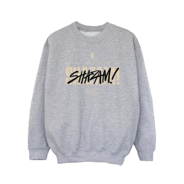 DC Comics Shazam Fury Of The Gods - Vandaliserad tröja med logotyp för flickor