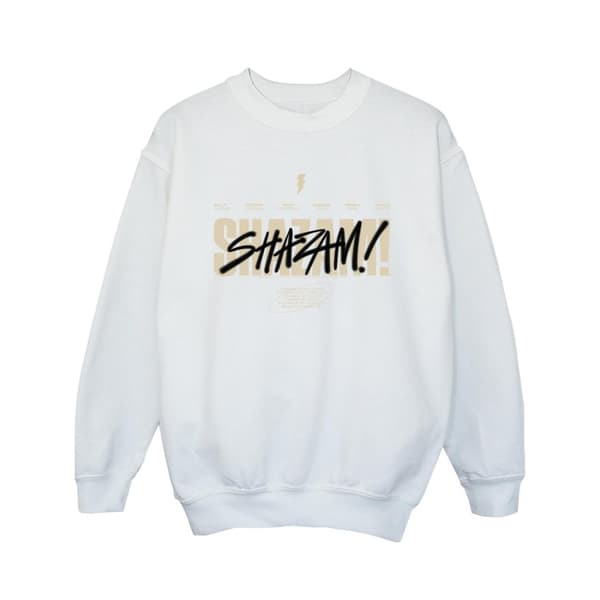 DC Comics Shazam Fury Of The Gods - Vandaliserad tröja med logotyp för flickor