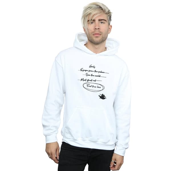 Disney Mens Aladdin Jasmine Goals Hoodie