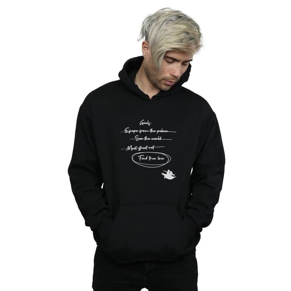 Disney Mens Aladdin Jasmine Goals Hoodie
