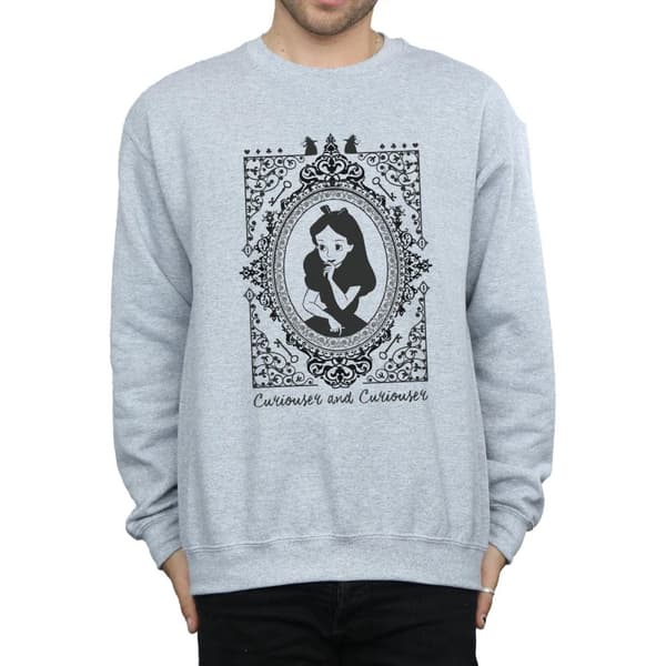 Disney Mens Alice In Wonderland Frame Sweatshirt