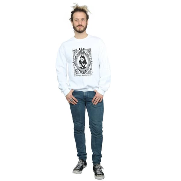 Disney Mens Alice In Wonderland Frame Sweatshirt