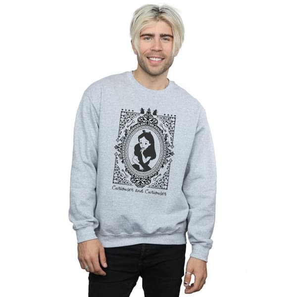 Disney Mens Alice In Wonderland Frame Sweatshirt