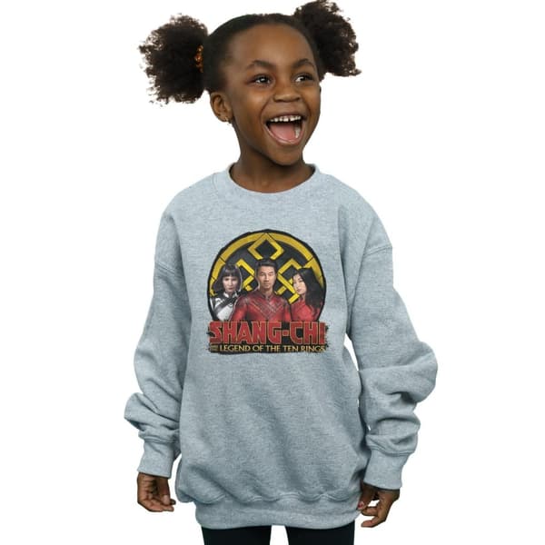 Marvel Girls Shang-Chi And The Legend Of The Ten Rings Group Logo Emblem Sweatshirt