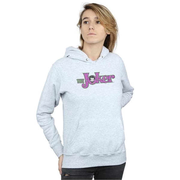 DC Comics Kvinnor/Ladies The Joker Crackle Logo Hoodie