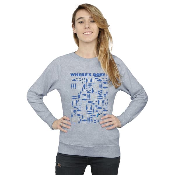 Disney Womens/Ladies Finding Dory Where´s Dory? Sweatshirt