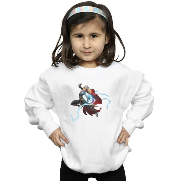 Marvel Girls The Mighty Thor Goddess Of Thunder Sweatshirt