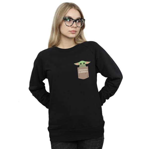 Star Wars Womens/Ladies The Mandalorian The Child Cargo Pocket Sweatshirt