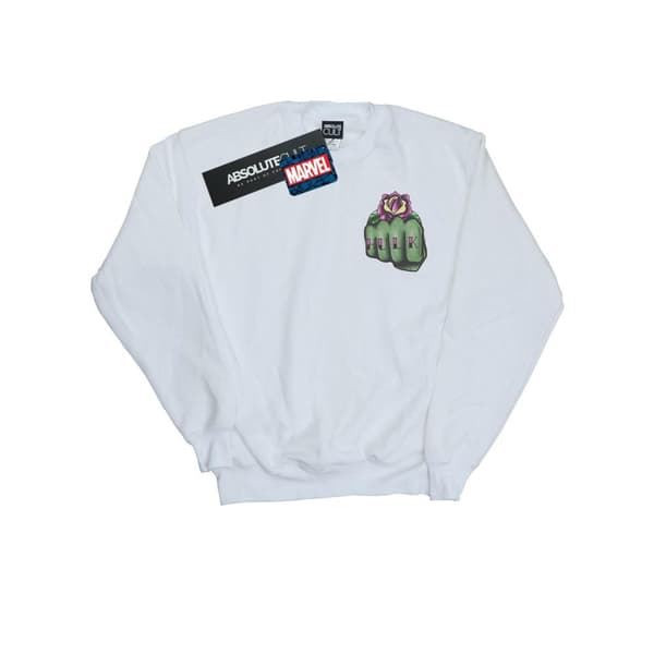 Marvel Womens/Ladies Hulk Tattoo Fist Breast Print Sweatshirt