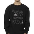 Miniatyrbild 3 av 4: Star Wars Pojkar The Mandalorian May The Force Mando Sweatshirt