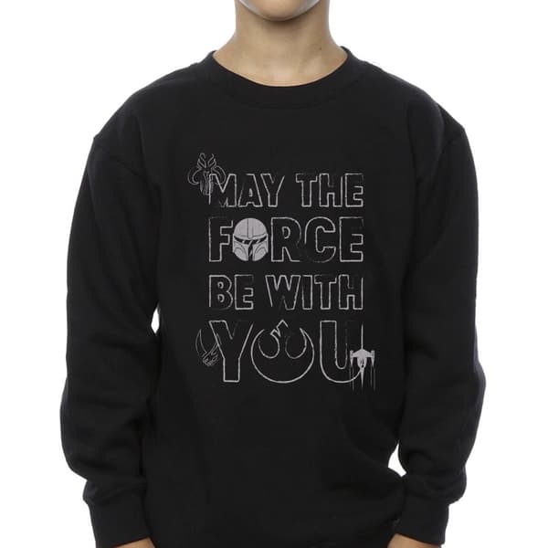 Star Wars Pojkar The Mandalorian May The Force Mando Sweatshirt