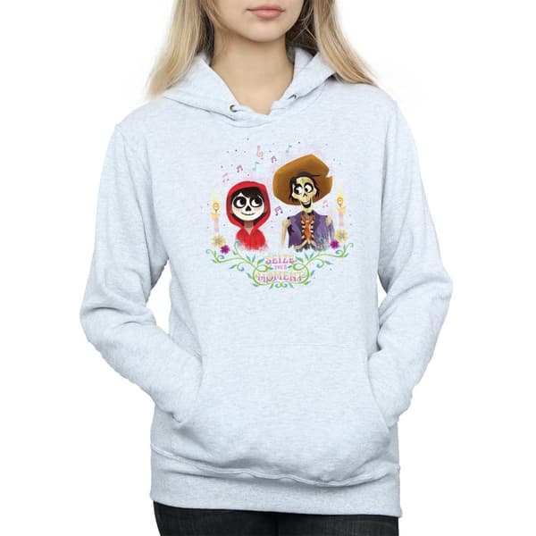 Disney Womens/Ladies Coco Miguel And Hector Hoodie