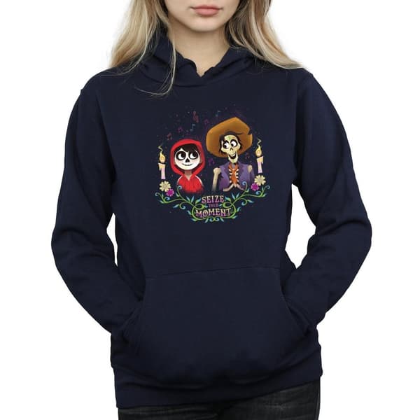 Disney Womens/Ladies Coco Miguel And Hector Hoodie