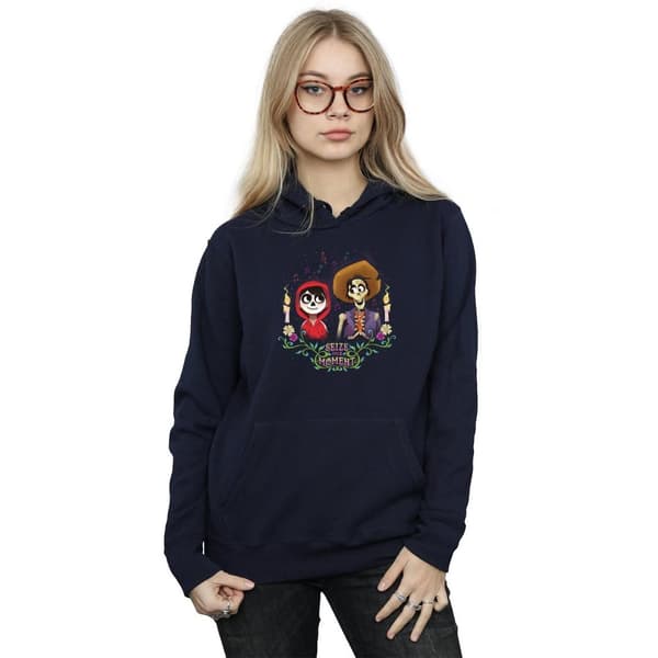 Disney Womens/Ladies Coco Miguel And Hector Hoodie