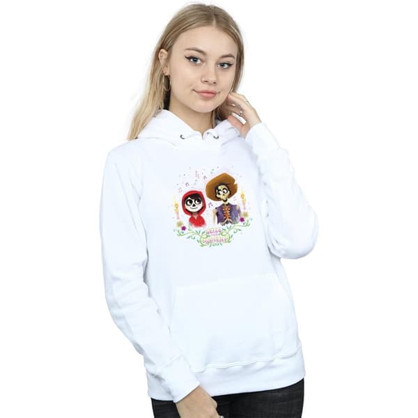 Disney Womens/Ladies Coco Miguel And Hector Hoodie