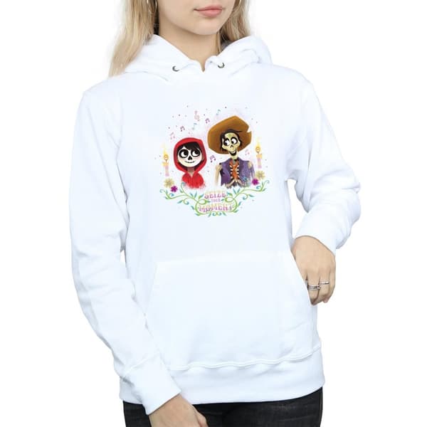 Disney Womens/Ladies Coco Miguel And Hector Hoodie