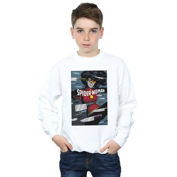 Marvel Boys Spider-Woman Cover Sweatshirt