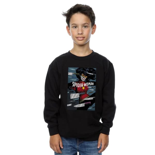 Marvel Boys Spider-Woman Cover Sweatshirt
