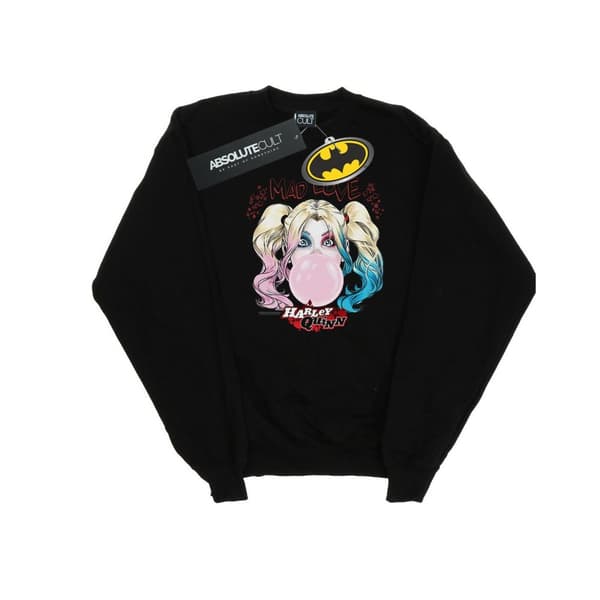 DC Comics Harley Quinn Mad Love-tröja för pojkar Black 5-6 Years