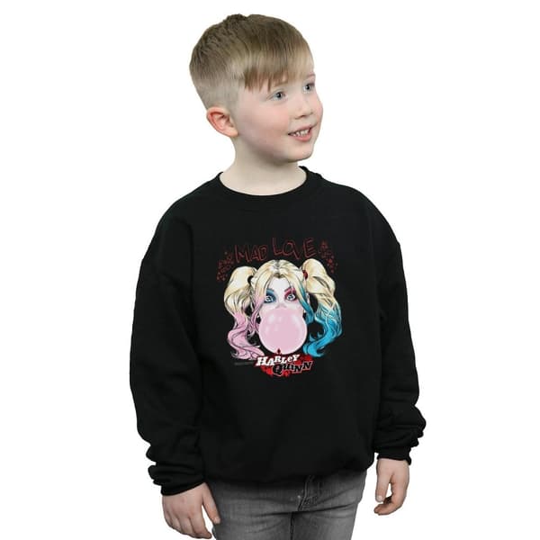 DC Comics Harley Quinn Mad Love-tröja för pojkar