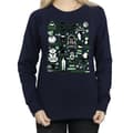 Miniatyrbild 4 av 5: Elf Sweatshirt med infografisk affisch - dam/dam