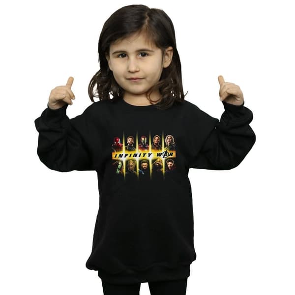 Marvel Sweatshirt med laguppställning från Avengers Infinity War för flickor