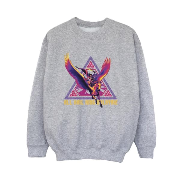 Marvel Pojkar Thor Love And Thunder All Hail Valkyrie Sweatshirt