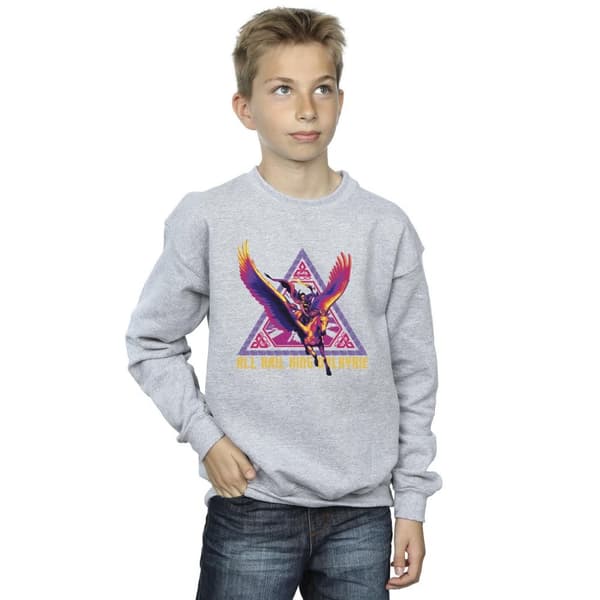 Marvel Pojkar Thor Love And Thunder All Hail Valkyrie Sweatshirt