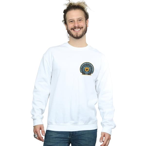 DC Comics Mens Batman Gotham Police Dept Breast Print Sweatshirt