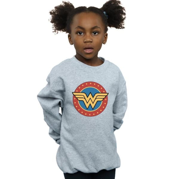 DC Comics Girls Wonder Woman Circle Logo Sweatshirt