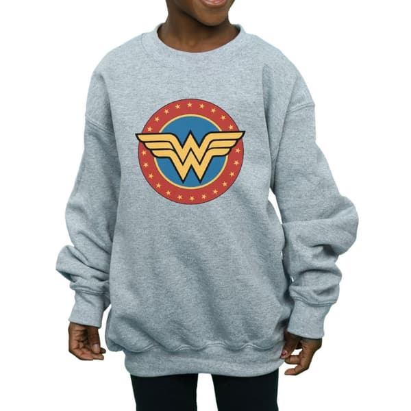 DC Comics Girls Wonder Woman Circle Logo Sweatshirt