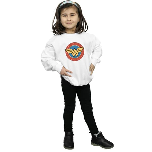 DC Comics Girls Wonder Woman Circle Logo Sweatshirt