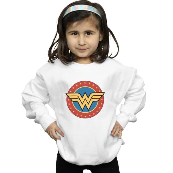 DC Comics Girls Wonder Woman Circle Logo Sweatshirt
