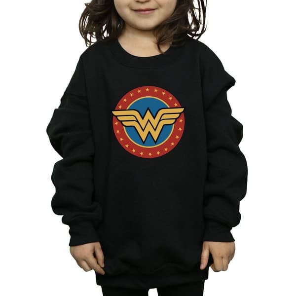 DC Comics Girls Wonder Woman Circle Logo Sweatshirt