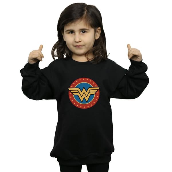 DC Comics Girls Wonder Woman Circle Logo Sweatshirt