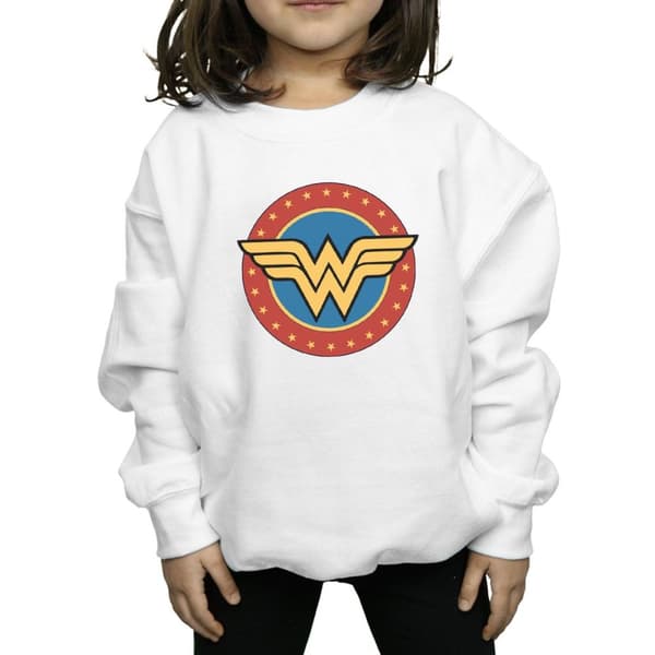 DC Comics Girls Wonder Woman Circle Logo Sweatshirt