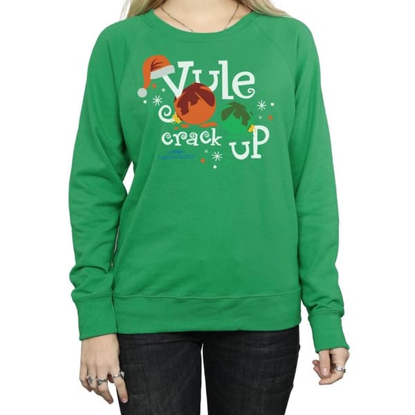 National Lampoon´s Christmas Vacation Womens/Ladies Yule Crack Up Sweatshirt