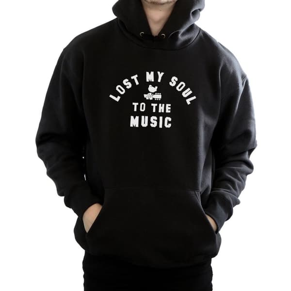 Woodstock Lost My Soul-hoodie för herrar