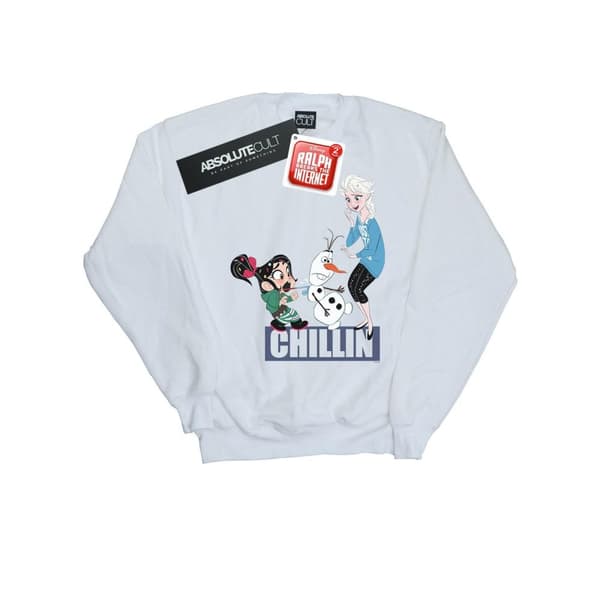 Disney Mens Wreck It Ralph Elsa And Vanellope Sweatshirt