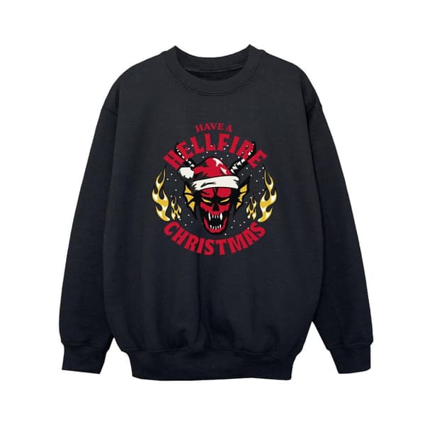 Netflix Boys Stranger Things Hellfire Christmas Sweatshirt