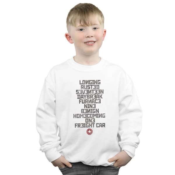 Marvel Sweatshirt för pojkar Winter Soldier Trigger Words