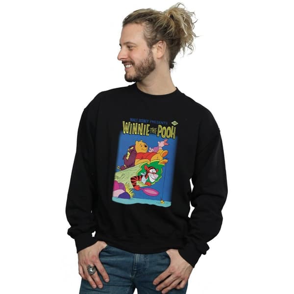 Disney Mens Winnie The Pooh Poster Sweatshirt