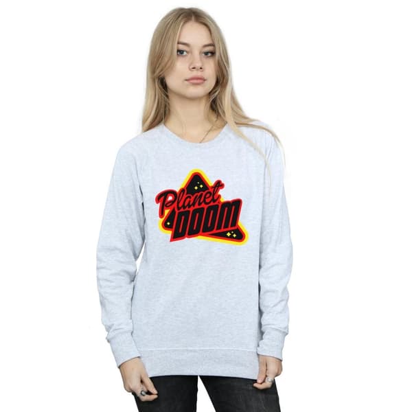 Ready Player One Womens/Ladies Planet Doom Logo Sweatshirt
