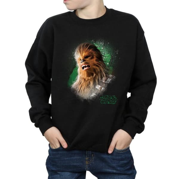 Star Wars Boys The Last Jedi Chewbacca Brushed Sweatshirt
