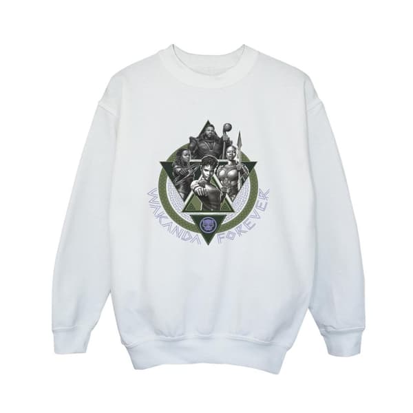 Marvel Black Panther Wakanda Forever Group Ring Pose Sweatshirt för pojkar