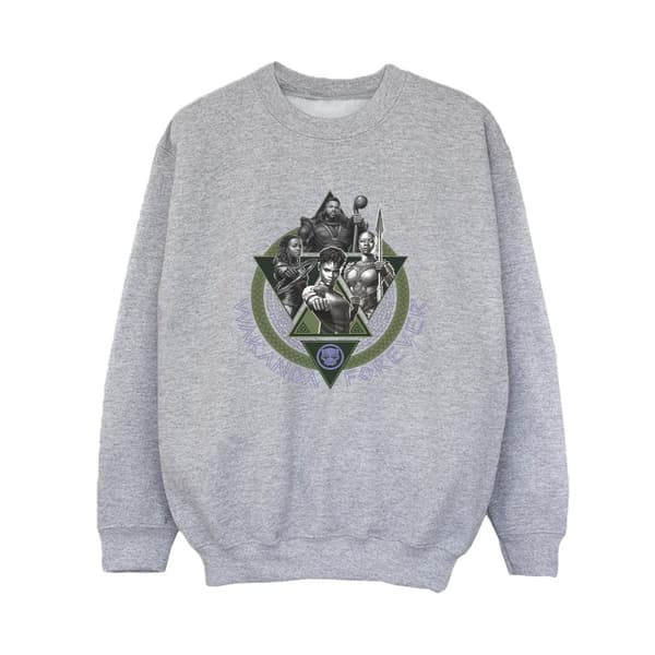 Marvel Black Panther Wakanda Forever Group Ring Pose Sweatshirt för pojkar