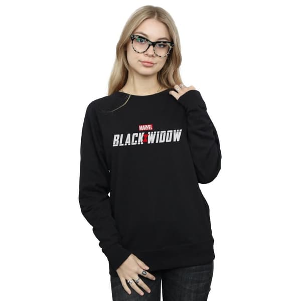 Marvel Sweatshirt med Black Widow Movie-logga för damer/kvinnor