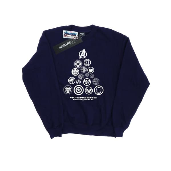 Marvel Mens Avengers Endgame Pyramid Icons Sweatshirt