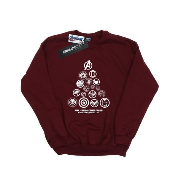 Marvel Mens Avengers Endgame Pyramid Icons Sweatshirt