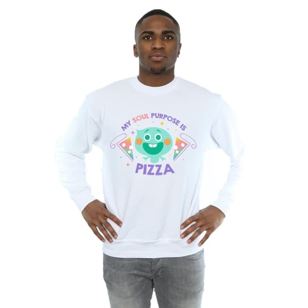 Disney Mens Soul 22 Soul Purpose Is Pizza Sweatshirt